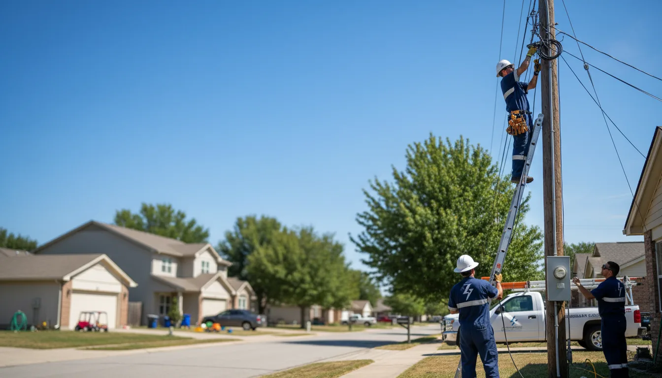 Residential electrician providing installation services in Reddick, IL